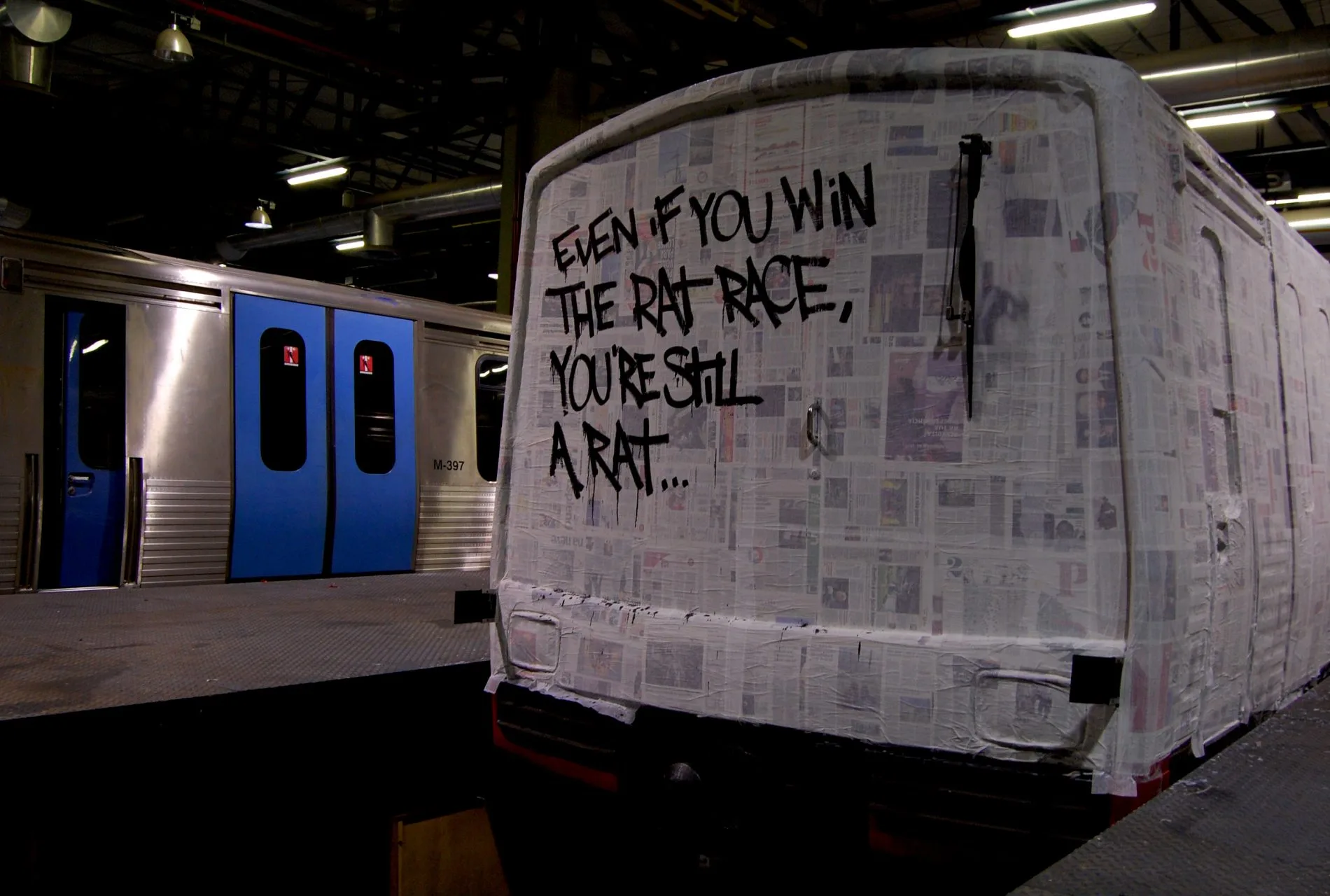 Even if you win the rat race, you're still a rat — Paredes, 2008, Lisboa, Portugal