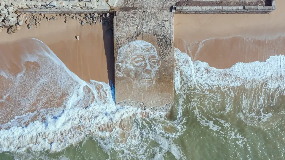 Portrait of José Saramago — Walls work, 2020, Lourinhã, Portugal