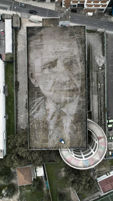 MINI x Vhils: Urban Canvas Project — Walls work, 2022, Lisbon, Portugal