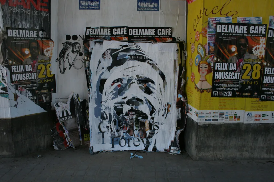 Empty Faces (Street Intervention, 2008) — Walls work, 2008, Portugal