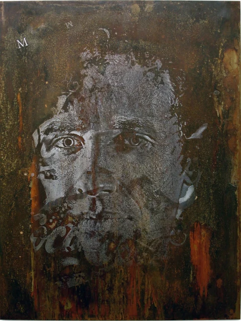 Untitled (Etched Metal, Diorama) — Metal work, 2012, Lisbon, Portugal