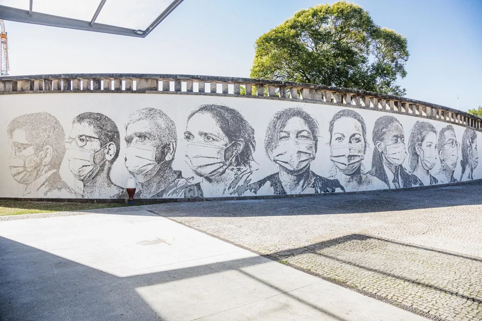 Hospital São João — Walls work, 2020, Porto, Portugal