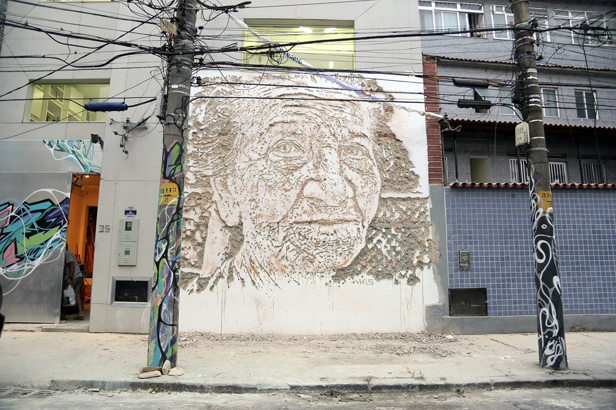 Fragmentos — Ladeira dos Tabajaras — Walls work, 2013, Rio de Janeiro, Brazil