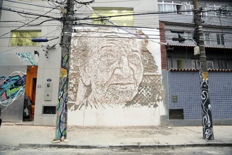 Fragmentos — Ladeira dos Tabajaras — Walls work, 2013, Rio de Janeiro, Brazil