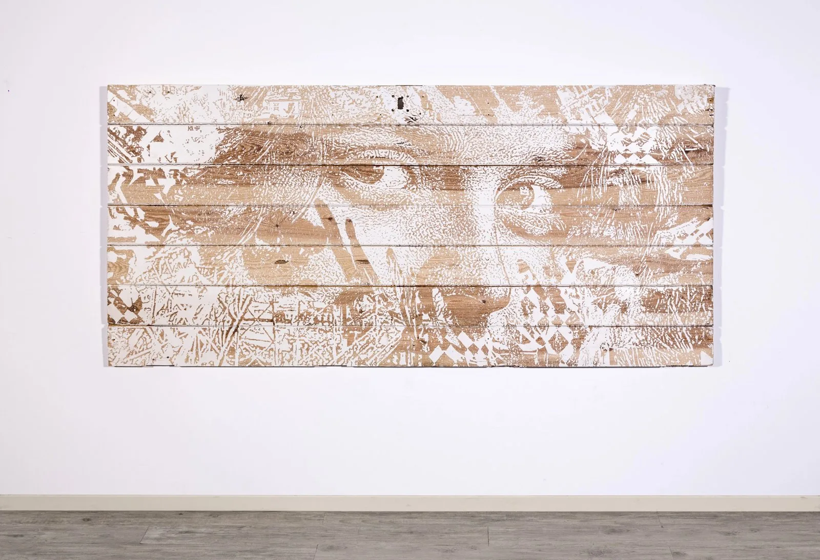 Carved Portrait on Reclaimed Wood — Madeira, 2019