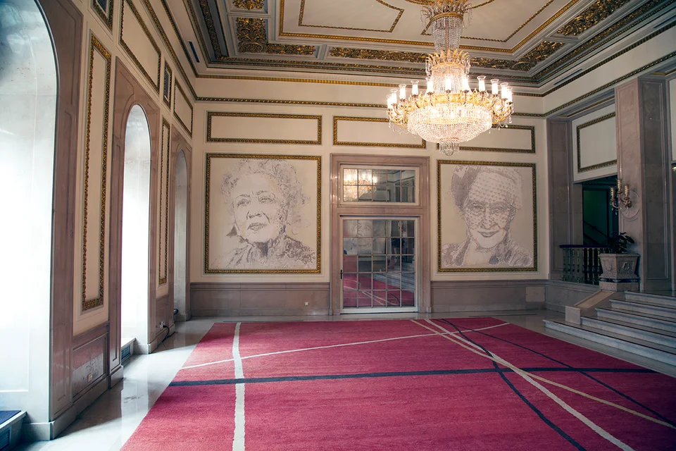 Projeto Memória — Teatro Nacional Dona Maria II — Walls work, 2014, Lisbon, Portugal