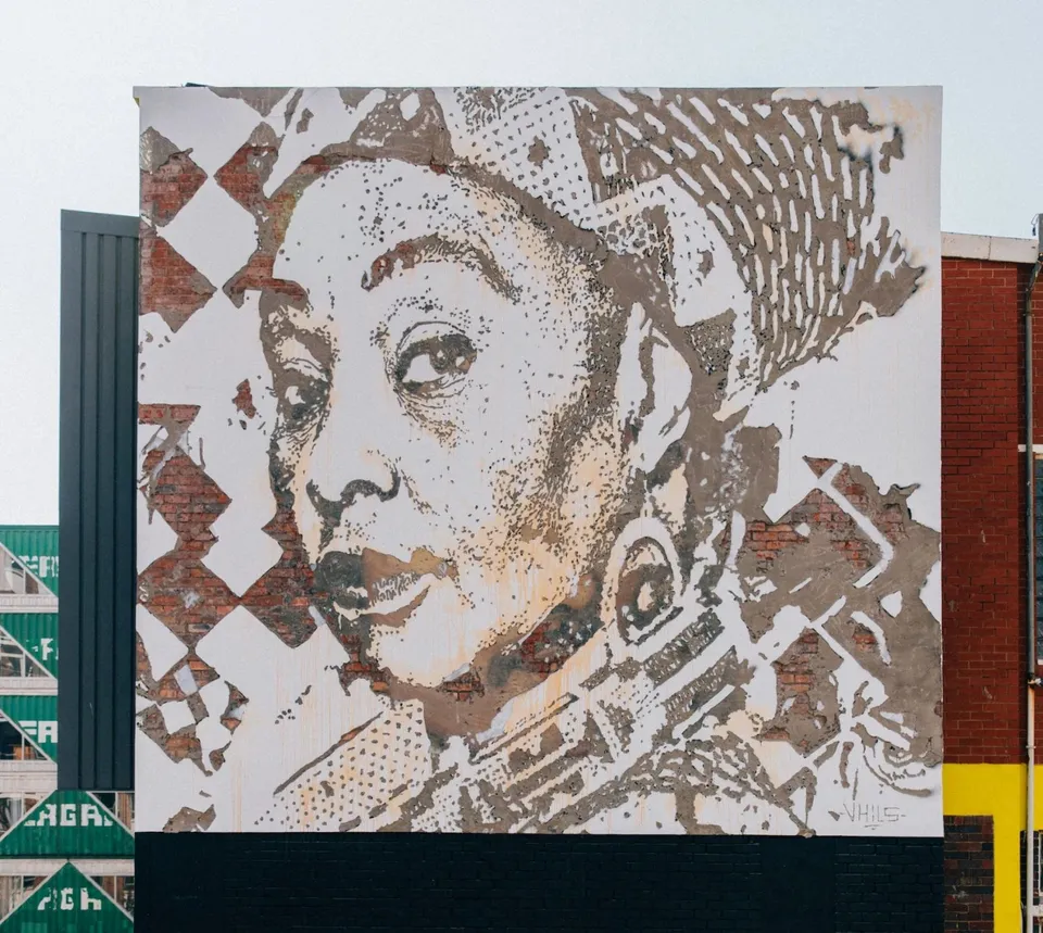 Portrait of Yvonne Chaka Chaka — Walls work, 2018, Johannesburg, South Africa